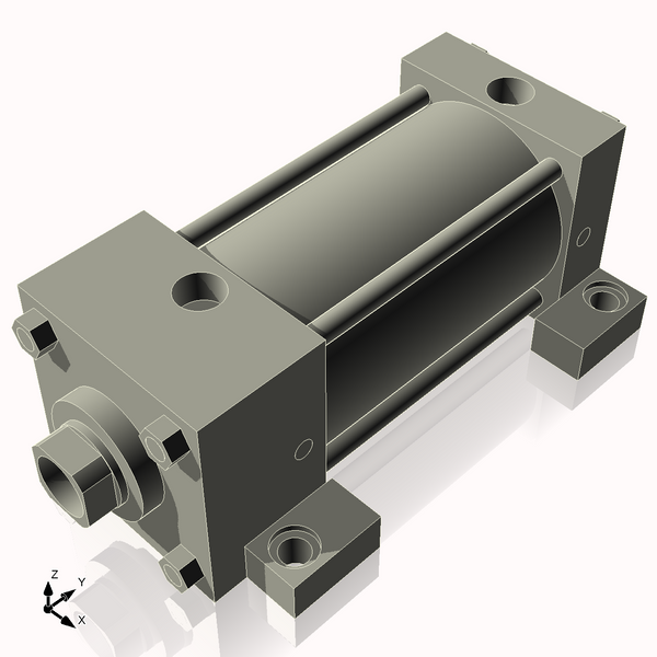 Isometric View of 3.25ASL4NCK1.375S4