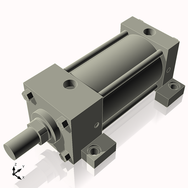 Isometric View of 3.25ASL4CCK1.375