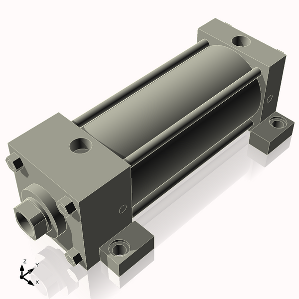 Isometric View of 3.25ASL6NCK1.375S4