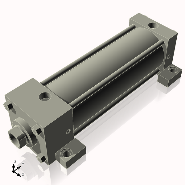 Isometric View of 3.25ASL8CCK1.375S4