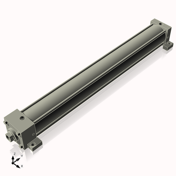 Isometric View of 3.25ASL28NCK1.375S4