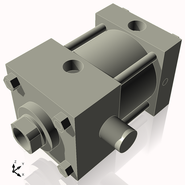 Isometric View of 3.25ATF1CCK1.375S4