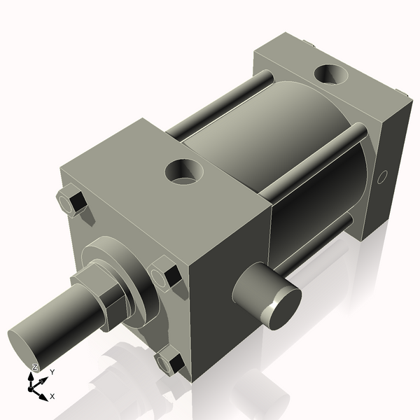 Isometric View of 3.25ATF2NCK1.375
