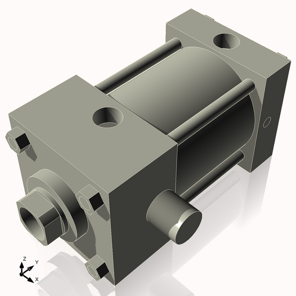 Isometric View of 3.25ATF2NCK1.375S4