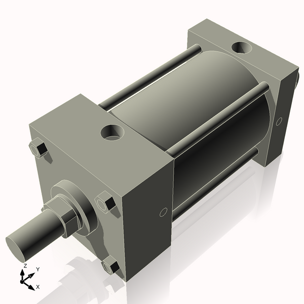 Isometric View of 4AC4NCK1.375