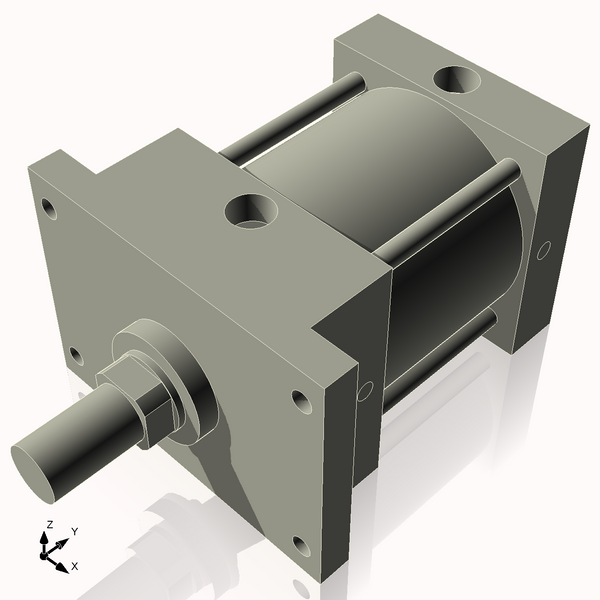 Isometric View of 4AFF2NCK1.375