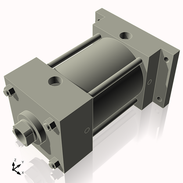 Isometric View of 4ARF3NCK1.375S4