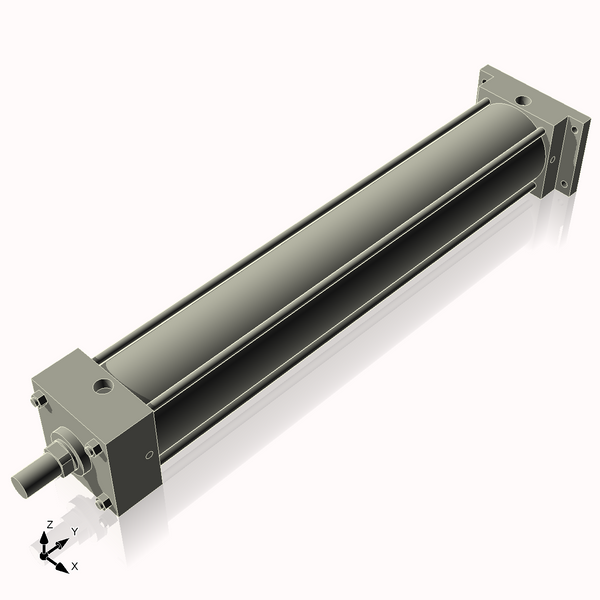 Isometric View of 4ARF23NCK1.375