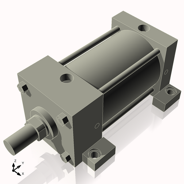 Isometric View of 4ASL4NCK1.375