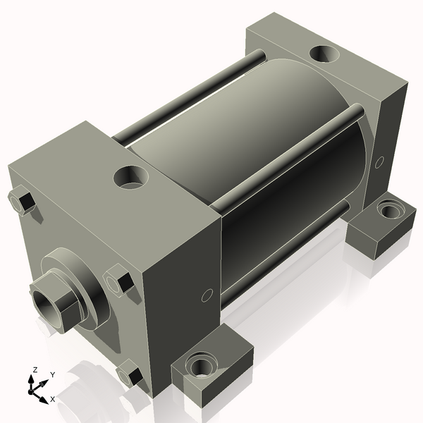 Isometric View of 4ASL4NCK1.375S4