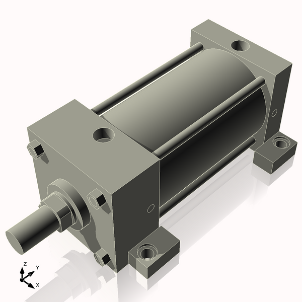 Isometric View of 4ASL5NCK1.375