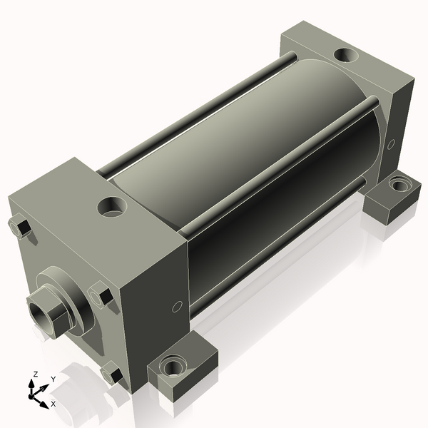 Isometric View of 4ASL7NCK1.375S4