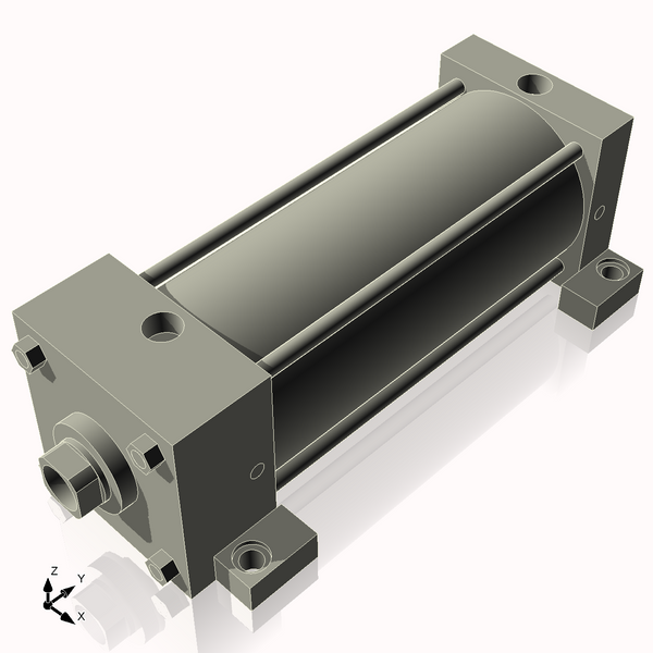 Isometric View of 4ASL8NCK1.375S4
