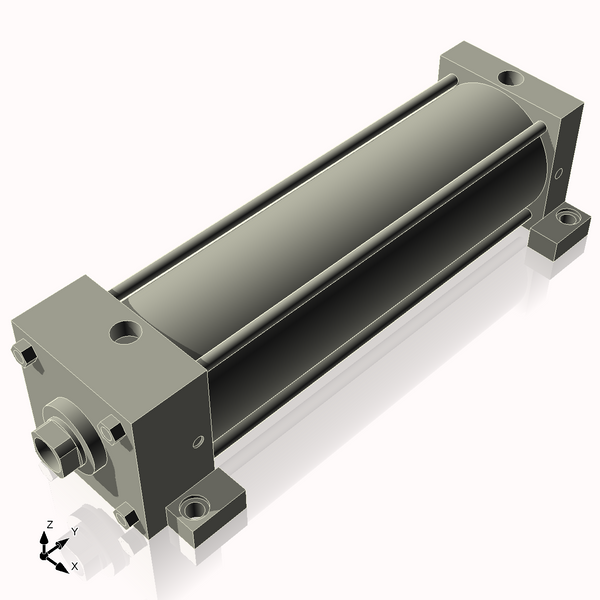 Isometric View of 4ASL12CCK1.375S4