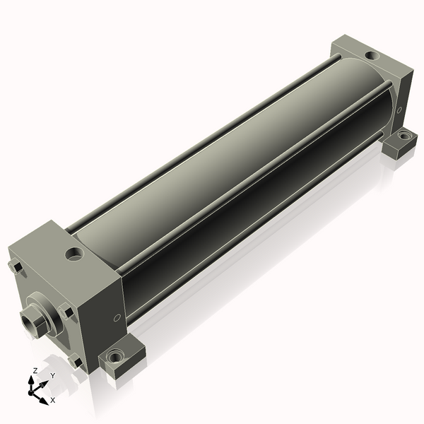 Isometric View of 4ASL17NCK1.375S4
