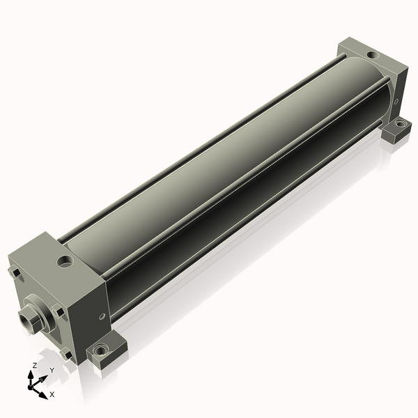 Isometric View of 4ASL21CCK1.375S4