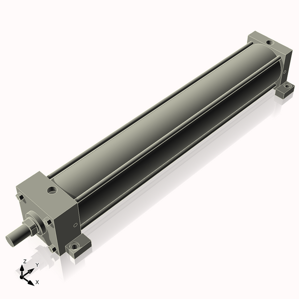 Isometric View of 4ASL24NCK1.375