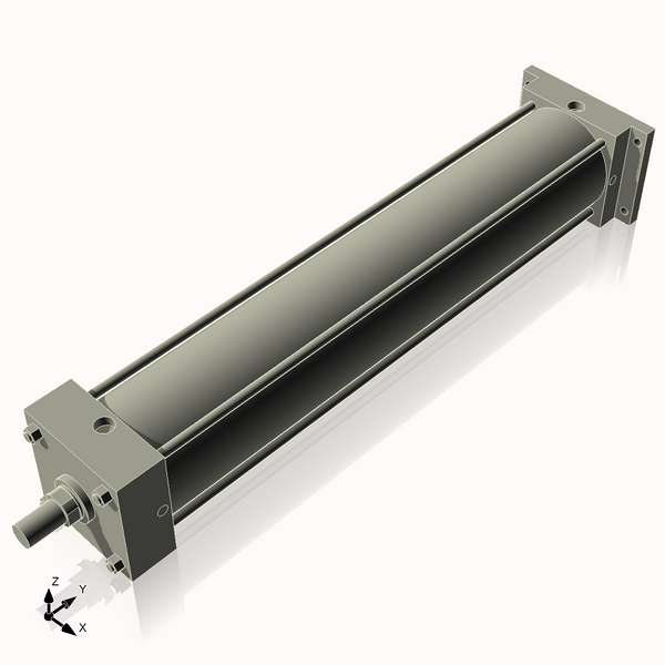 Isometric View of 6ARF30NCK1.75