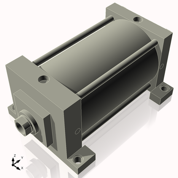Isometric View of 7ASL9NCK1.75S4