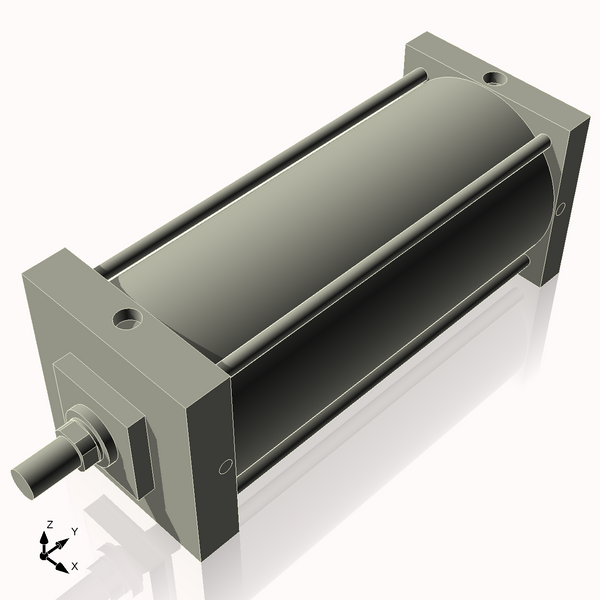 Isometric View of 8AC16NCK1.75