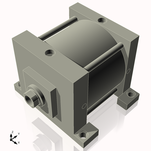 Isometric View of 8ASL4NCK1.75S4