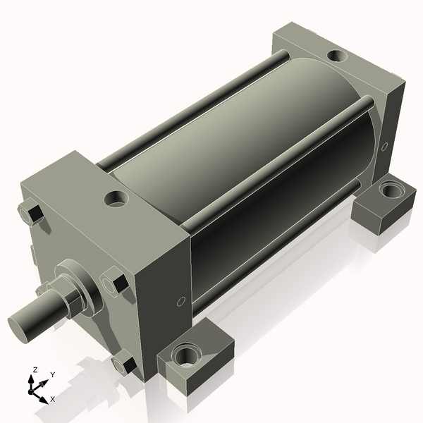 Isometric View of 5ASL8NCK1.375