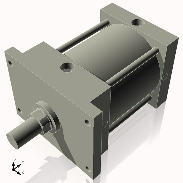 Isometric View of 6AFF4NCK1.75