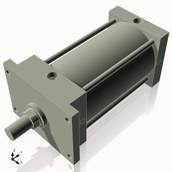 Isometric View of 6AFF8NCK1.75