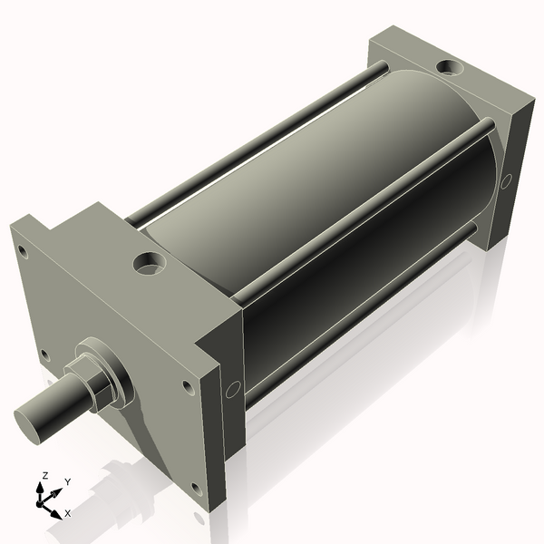 Isometric View of 6AFF11NCK1.75