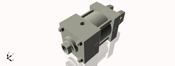 Isometric View of 3.25MAC1NCK1.375S4