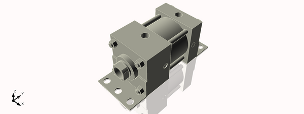 Isometric View of 3.25MAFB1CCK1.375S4