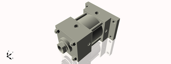 Isometric View of 3.25MARF1CCK1.375S4
