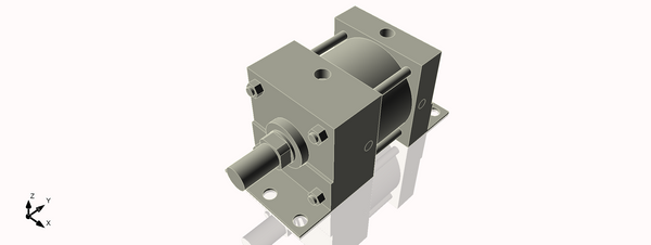Isometric View of 4MAFB1NCK1.375