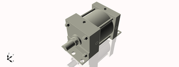 Isometric View of 6MAFB3NCK1.75