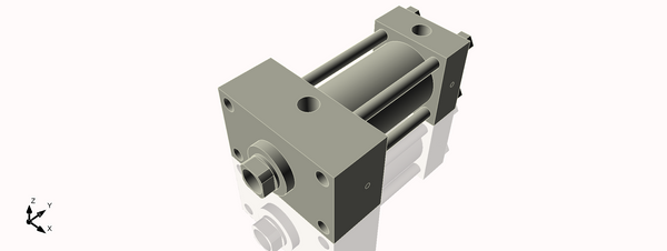 Isometric View of 2.5HHFHF3NCK1.375S4