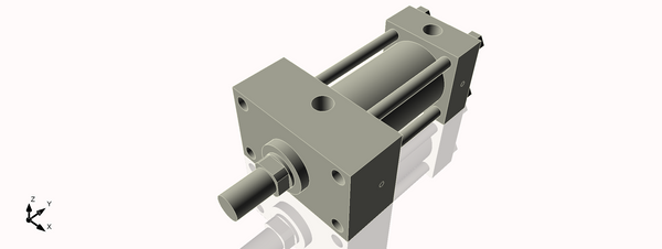 Isometric View of 2.5HHFHF3CCK1.375