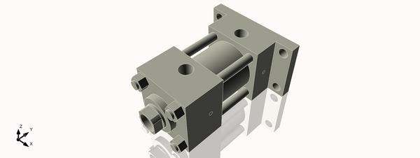 Isometric View of 2.5HHRF1NCK1.375S4