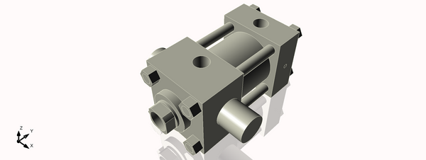 Isometric View of 2.5HHTF1NCK1.375S4
