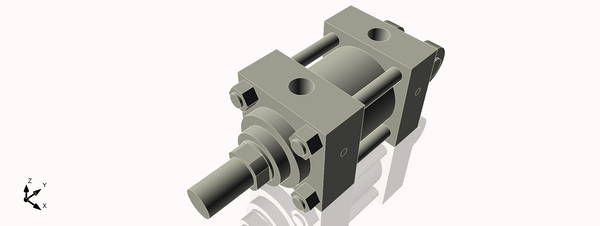 Isometric View of 3.25HHC1NCK1.75