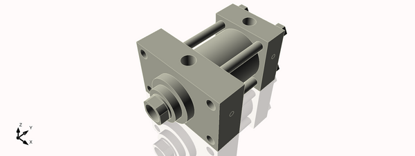 Isometric View of 3.25HHFHF2NCK1.75S4