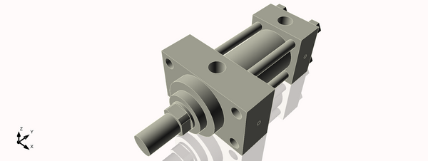 Isometric View of 2HHFHF2NCK1.375
