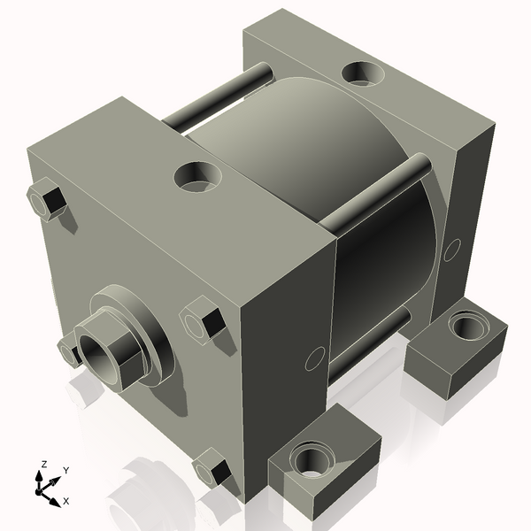 Isometric View of 6ASL2NCK1.75S4