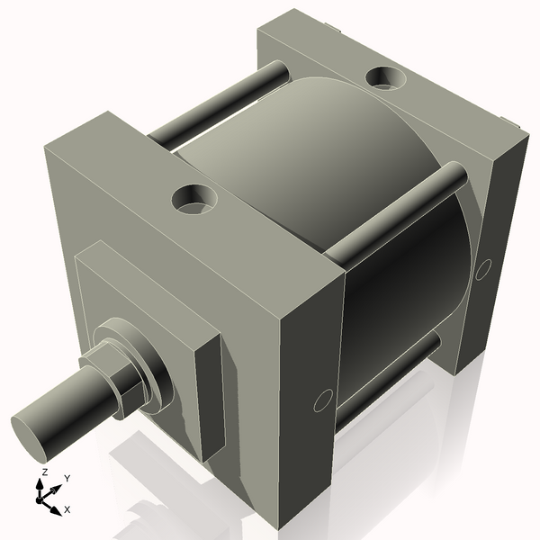 Isometric View of 7AC3NCK1.75