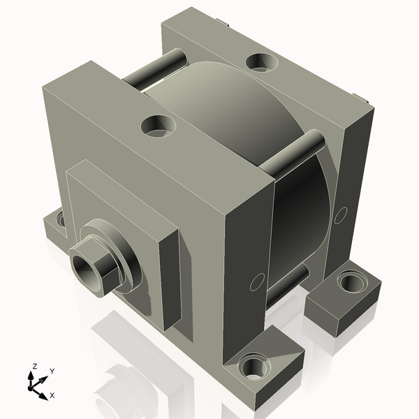 Isometric View of 7ASL1NCK1.75S4