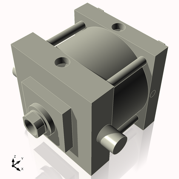 Isometric View of 7ATF2NCK1.75S4