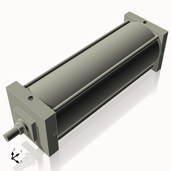 Isometric View of 8AC22NCK1.75