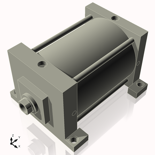 Isometric View of 8ASL8NCK1.75S4