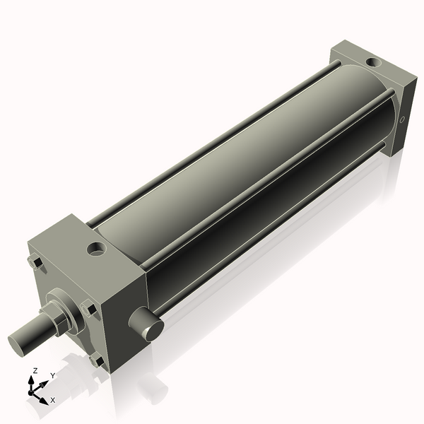 Isometric View of 4ATF15NCK1.375