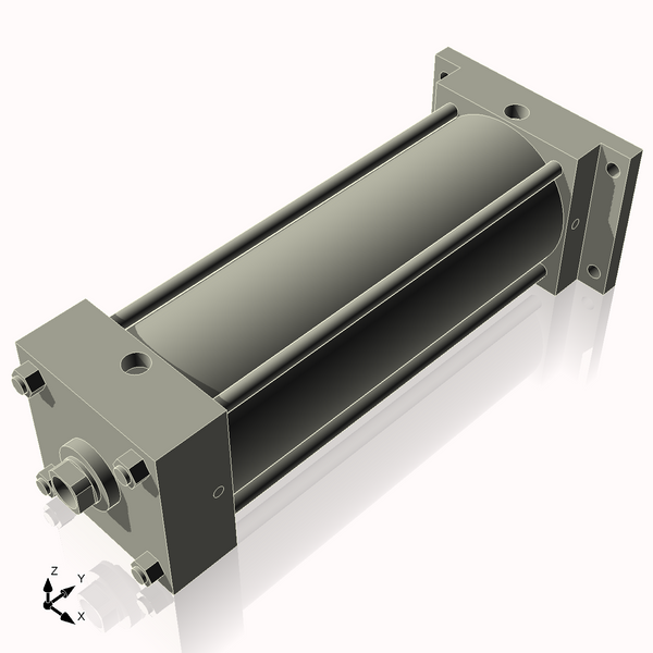 Isometric View of 5ARF12NCK1.375S4