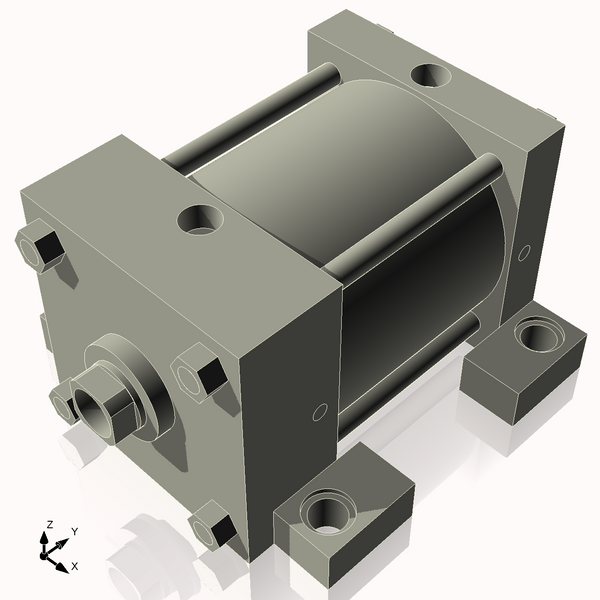 Isometric View of 5ASL3NCK1.375S4